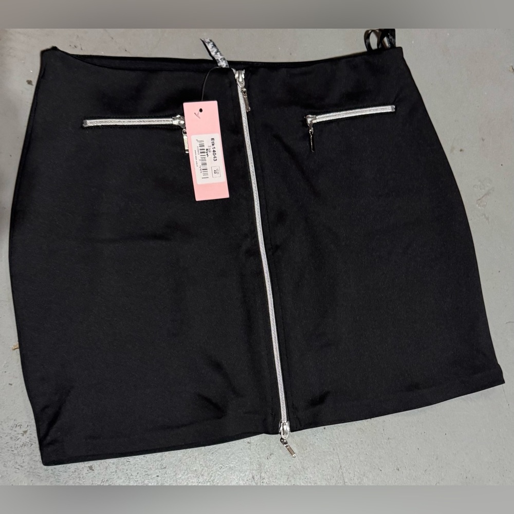 Spense Black Mini Pencil Skirt for Work